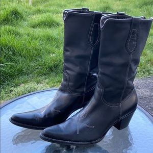 Franco Sarto leather cowboy boots